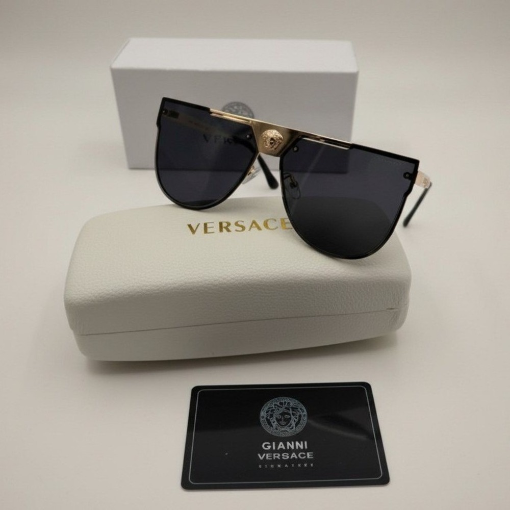 Versace Women's Sunglasses – White & Gold - Made In Italy – Like New